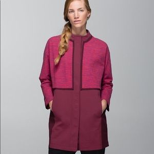 lululemon | Cocoon Car Coat in Berry